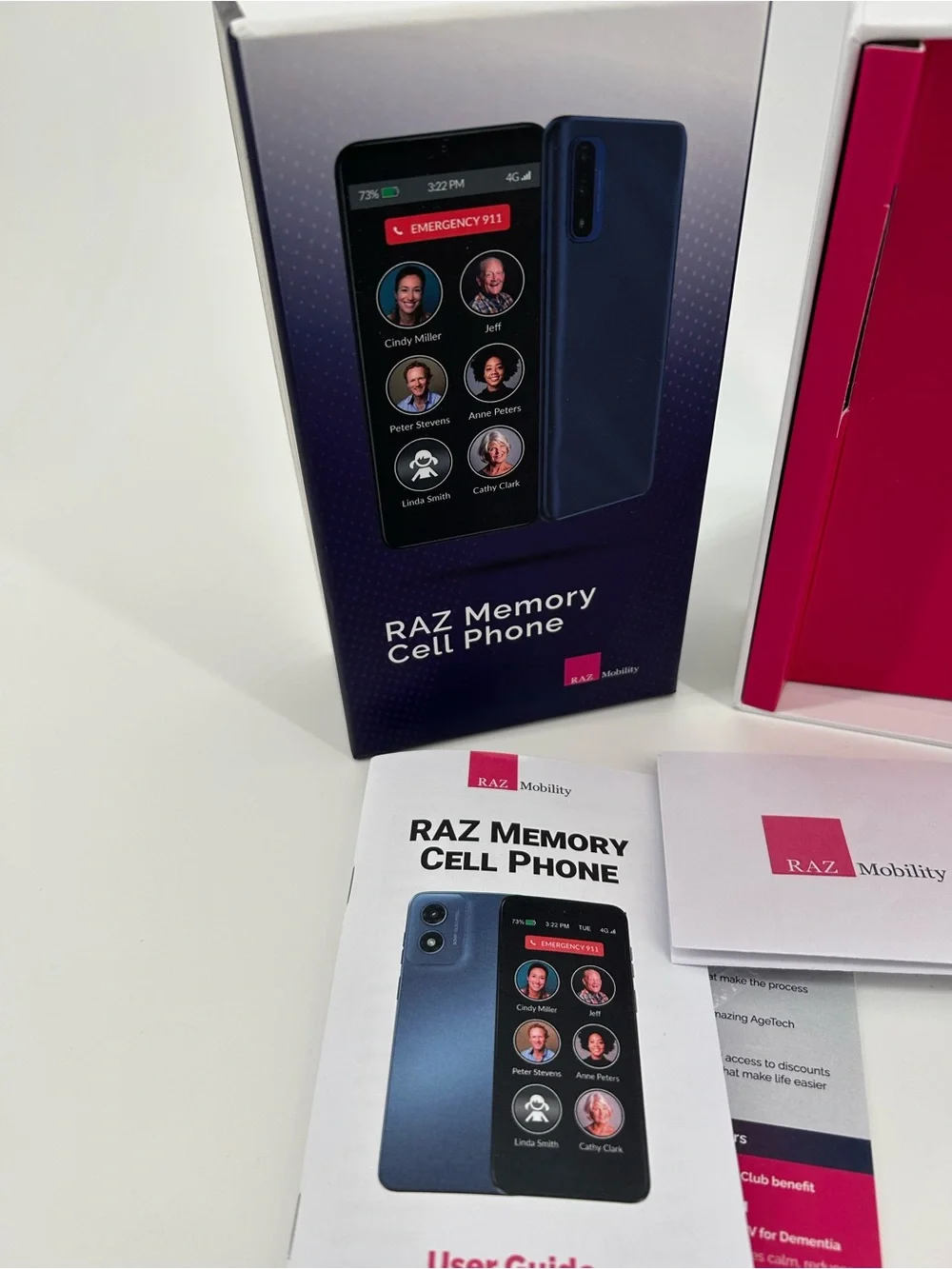 RAZ Memory Phone - Blue - for dementia patients